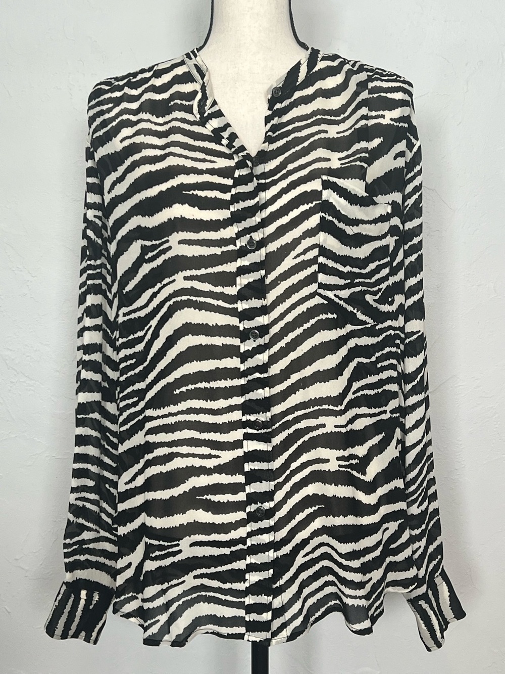 Isabel Marant Étoile Jaws Zebra Print Oversized Blouse FR 40 US 8 - Picture 2 of 7